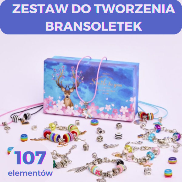 ZESTAW DO TWORZENIA BRANSOLETEK 107 el.