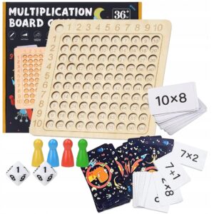 GRA PLANSZOWA MONTESSORI «TABLICZKA MNOŻENIA»