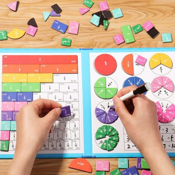 GRA MAGNETYCZNA "UŁAMKI MONTESSORI"