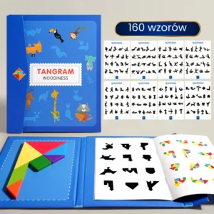 TANGRAM MAGNETYCZNY MONTESSORI 160 WZORÓW